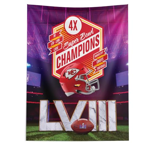 Northwest NFL Kansas City Chiefs Super Bowl LVIII Champions Beach Towel, 30' x 60', Re Take Multi Champs