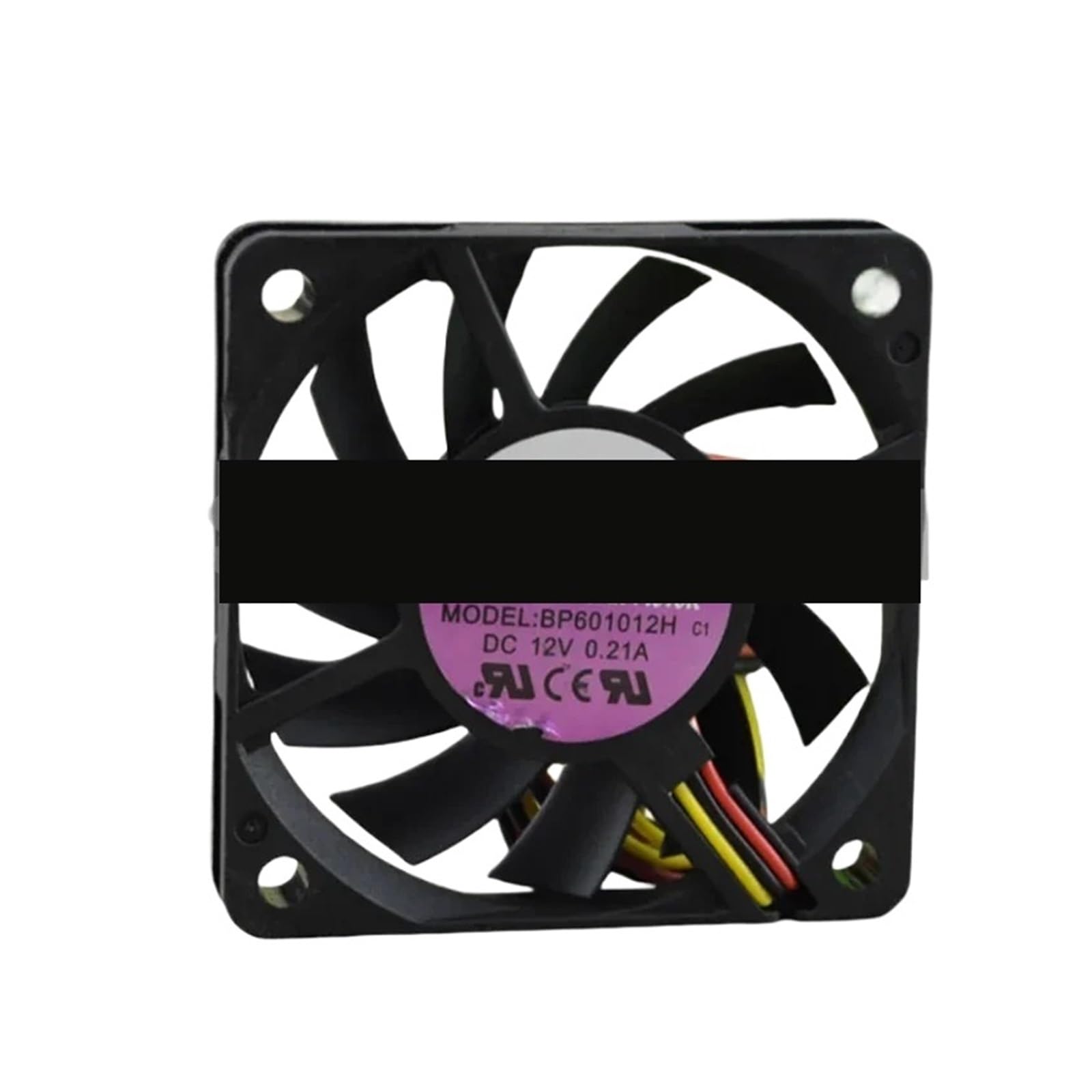 JJKKOZVQF BP601012H 12V 0.21A 6CM 6010 3WIRES COOLING FAN