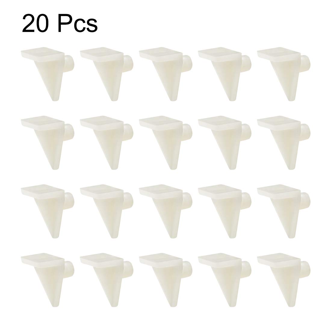 uxcell Plastic Shelf Support Pegs 20pcs 5mm Cabinet Shelf Clips Shelf Bracket Holder Peg for Kitchen Furniture Book Shelves Supplies — Amazon image 3