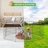 Pet-Dog-Playpen-Foldable-Puppy-Exercise-Pen-Metal-Portable-Yard-Fence-for-Small-Dog-Travel-Camping-8-Panel-24-24-24x24 Foldable Puppy Exercise Pen