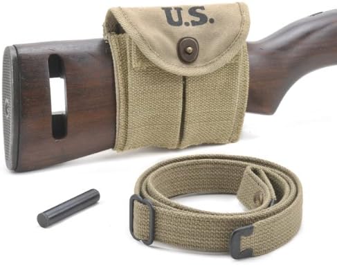 M1 Carbine Sling Oiler and Buttstock Type Pouch Marked JT&L 1942 Khaki