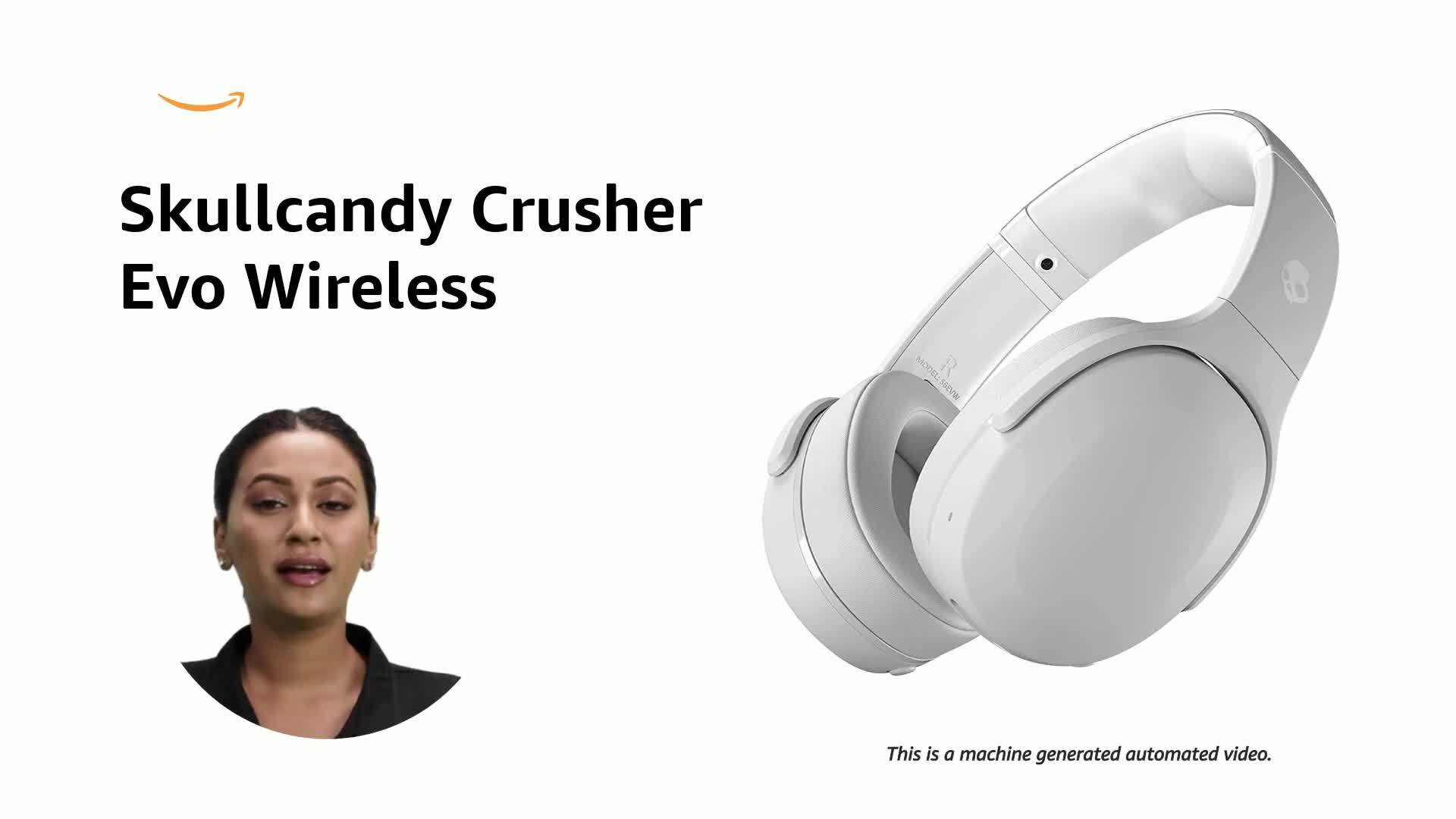 Skullcandy Crusher Evo ホワイト Skullcandy Crusher Evo Wireless Over-Ear Headphones with Rapid