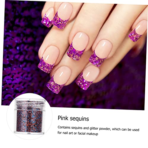 KALLORY 8 Pçs Decoração De Lantejoulas Glitter Lantejoulas Para Unhas Glitter Em Pó Maquiagem Glitte
