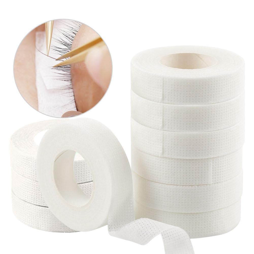 Lunamoon 10 Rolls Eyelash Extension Tape Eyelash Tape Eyelash Tape, White 10