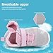 nerteo Summer Sneakers for Girls&Boys, Casual Athletic Tennis Walking Shoes Kids Light Grey/Pink 3 M US Little Kid