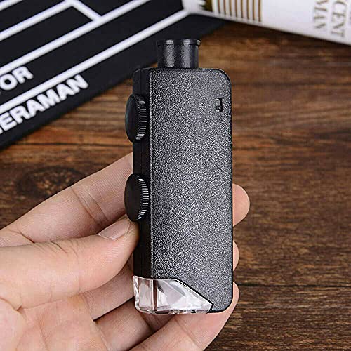 Mini 60X - 100X Zoom LED illuminato microscopio