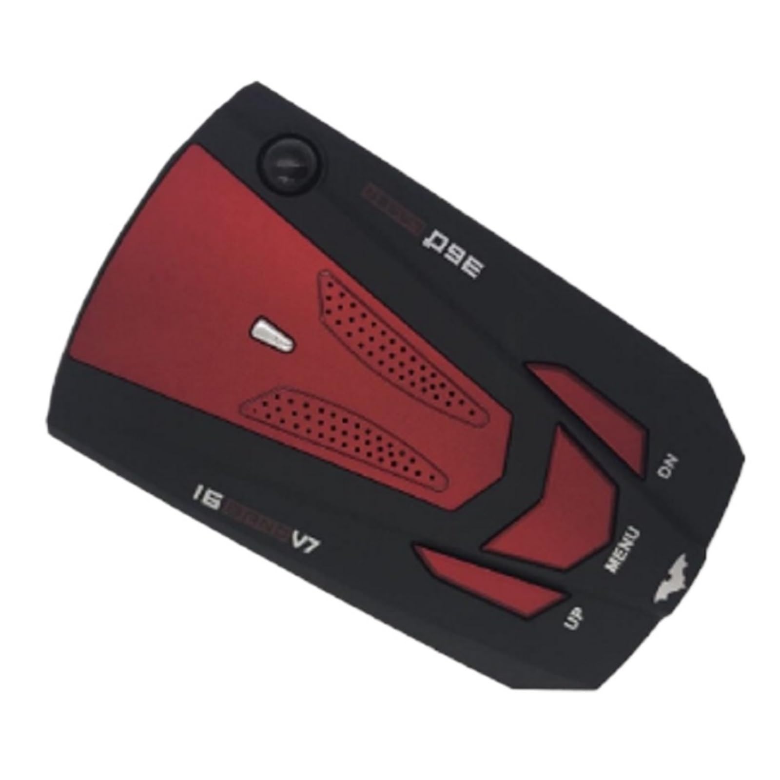 Détecteur De Radar De Voiture 16 Bandes 360, Système D'alarme De Vitesse Automatique, Caméra Anti GPS, Détecteur Laser avec Alerte Vocale(Red)