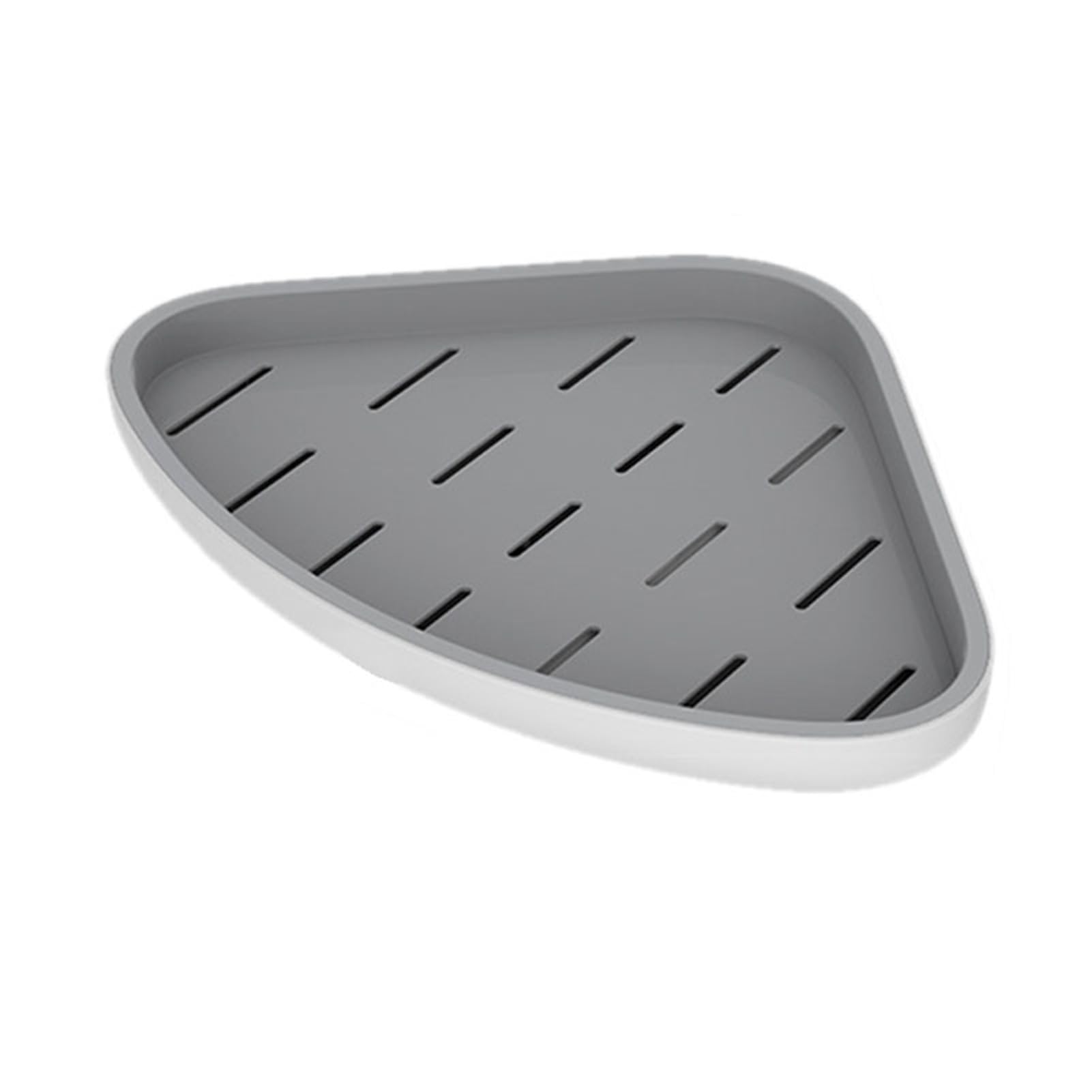 TITA-DONG Corner Shower Caddy Plastic Triangular Shower Shelf Waterproof Ventilated Shower Organizer Wall Mounted Corner Shower Shelf Large