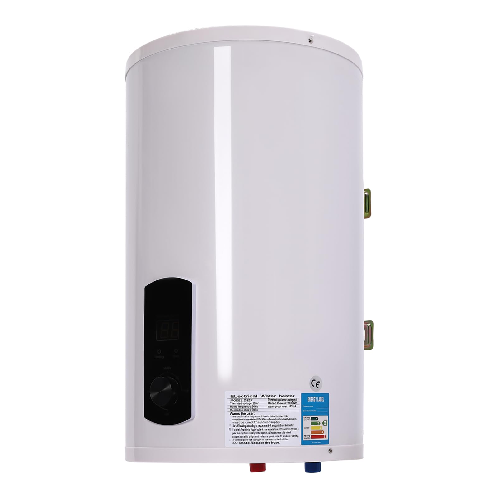 Chauffe-eau 30 l 2000 W Réservoir acier émaillé Protection fuites Douchette Robinet