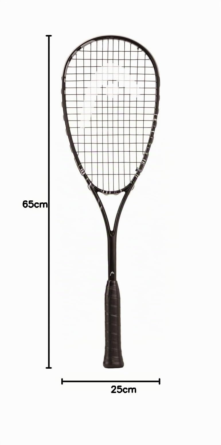 HEAD Spark Elite Pack Squashschläger, Black/White
