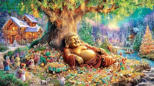 Rompecabezas de Buda Discord de 1000 piezas para adultos: reduce el estrés con cartón ecológico