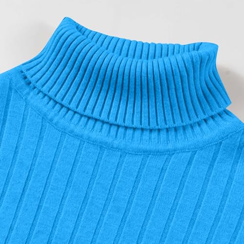 Mens Ribbed Turtleneck Slim Fit Sweater Casual Long Sleeves Basic Tops Fall Winter Knitted Pullover Thermal Underwear4