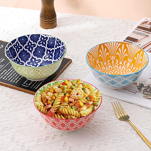 Ahx SKHW6-6 Cereal Bowl Porcelain Soup Bowls - Ceramic Bowl Set Kitchen 23 Oz thumb #2