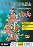 Tisch-Tannenbaum: Dekorativer Weihnachtsbaum mit 2 verschiedenen Kugeln (Rot/Gold)