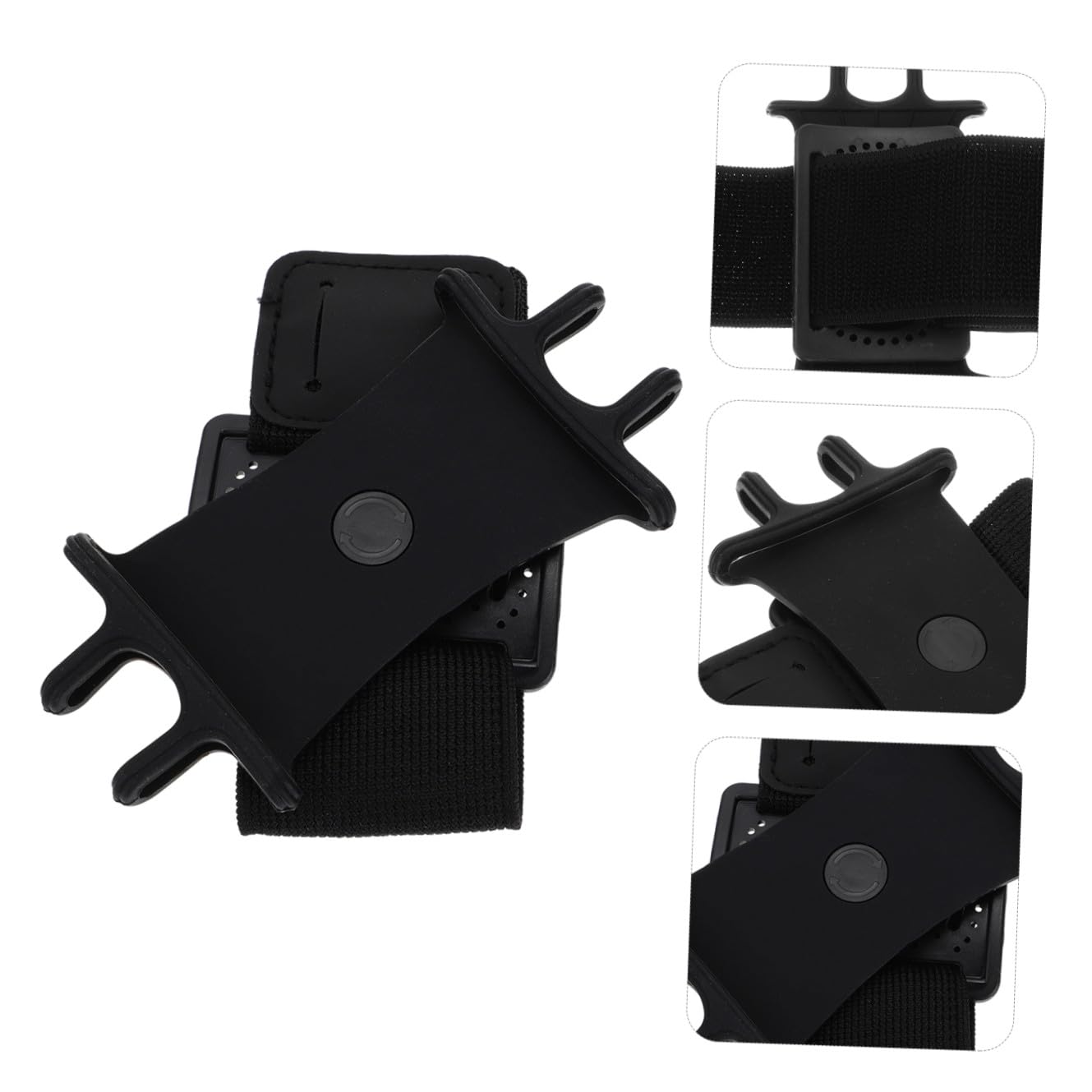 Gatuida 16 Pièces Brassard Sport Rotatif Silicone pour Téléphone pour Course Randonnée et Activités de Plein Air