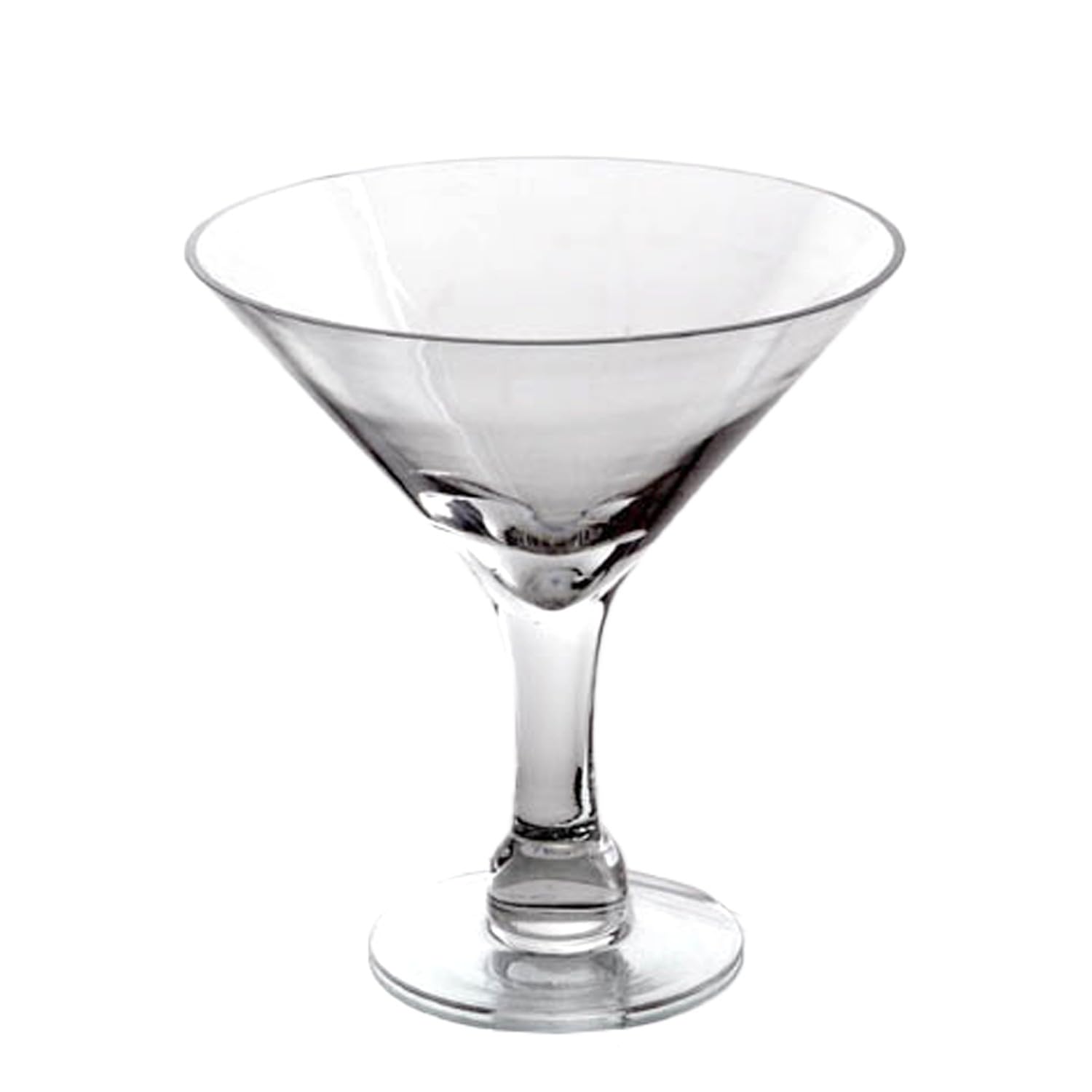 Vase de table avec pied DRW en verre transparent de haute pureté
