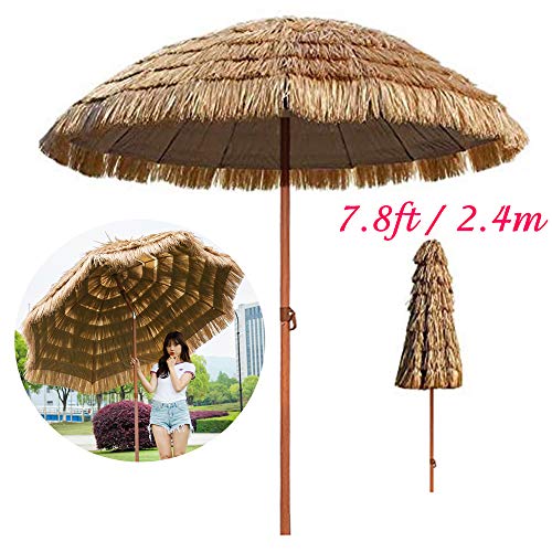 2 7m Large Garden Parasol Umbrella Outdoor Sun Shade For Patio Beach Pool Camping Sunbrella With Crank Tilt Function Uv Protection Red Stripe Hlmbq 9ft Parasols Canopies Shade Parasols