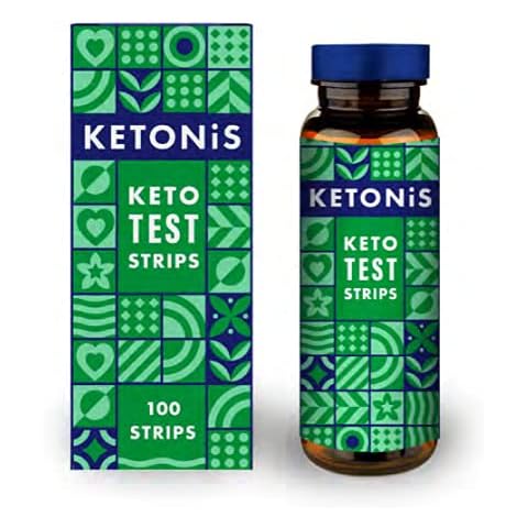 Adonis Ketonis Keto Teststreifen (100 Streifen) | Laborgeprüfte hochwertige Keto-Sticks | Unterwegs testen | Bequem, einfach und leicht zu verwenden | Ideal zum Testen bei der Arbeit, zu Hause oder Cover