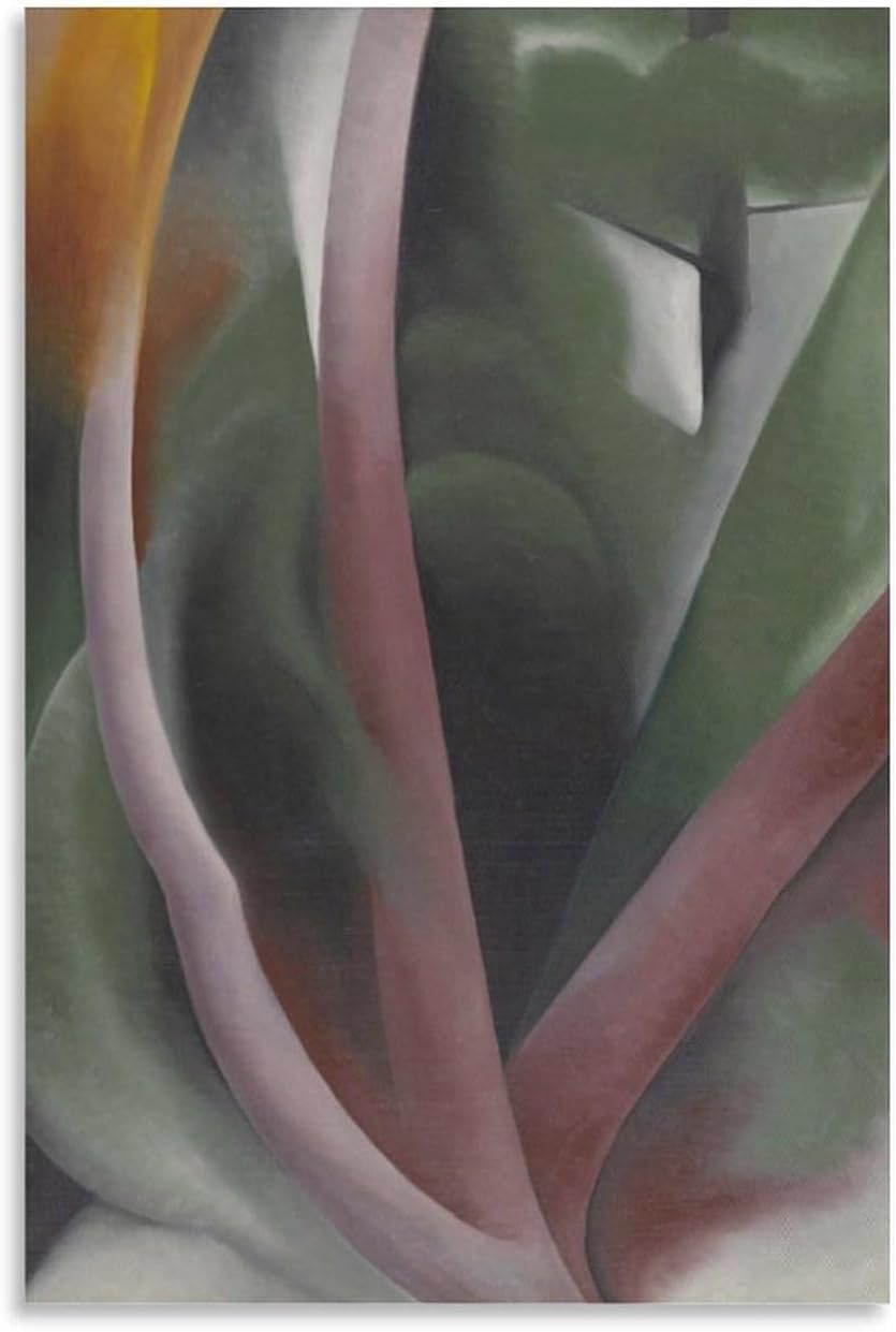 Orjdjz Wxkbl Georgia O'Keeffe Canvas Wall Art Georgia O'Keeffe《Pine Trees》Poster and Prints Aesthetic Painting for Home Decor Picture 40x60cm Frameless