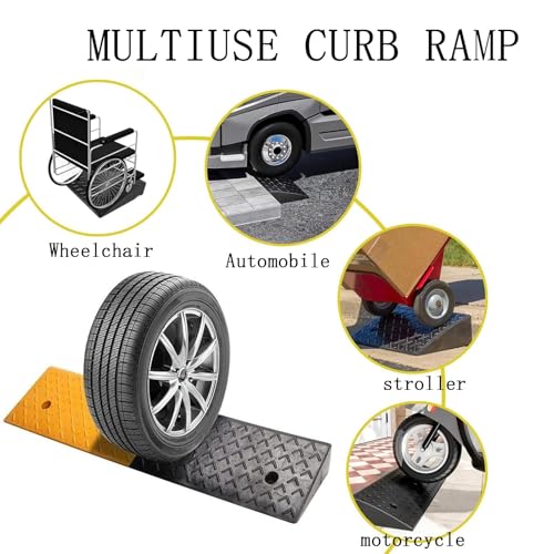Rampa para autos heavy duty 100x30x11 cm caucho miniatura 5