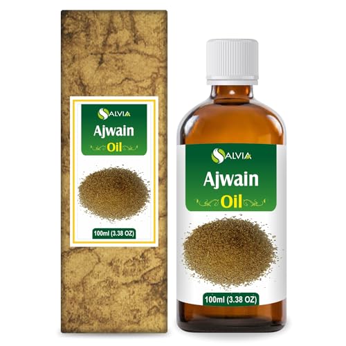 Image of Salvia Ajwain Oil (Trachyspermum ammi) Essential Oil for Aromatherapy & DIY Formulations - Strong Herbal Oil for Skincare, Haircare & Massage Blends - 100 ml / 3.38 fl oz