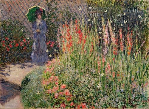 Lienzo de Claude Monet Aiuola arrotondata, cuadro de impresión artística de 60x90cm para pared