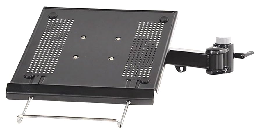 Alterzone モニターアーム ポール固定式 ノートPCトレイ付き中古１ Alterzone モニターアーム ポール固定式 ノートPCトレイ付き中古