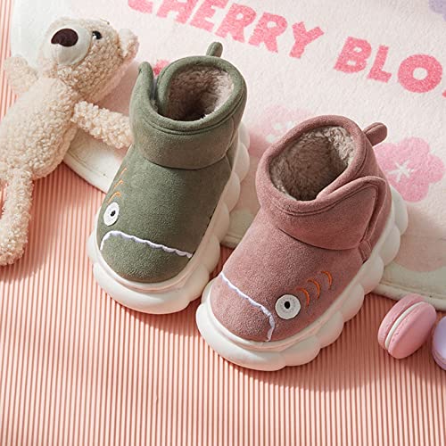 Kids Rain Boots Children Snow Boots for Boys and Girls Cute Cartoon Shark Plush Neoprene Kids Winter Boots2