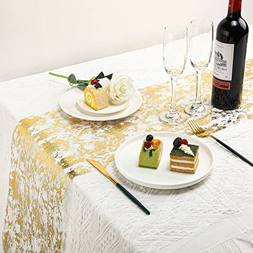 Metallic Gold Thin Table Runner With Scissors And Soft Ruler Glitter Gold Table Runners Gold Table Decor Gold Fabric Sequin Table Runners For Wedding Birthday Party Decoration (11 Inch X 99 Feet) #TOP3