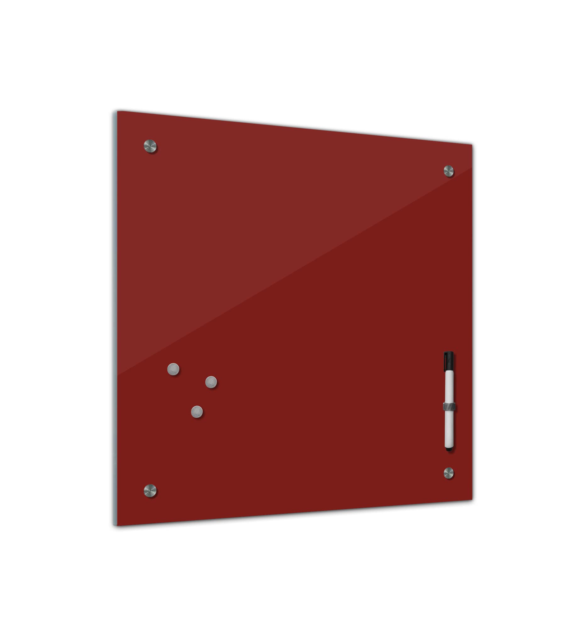 Bilderdepot24 Tableau mémo magnétique en Verre 24 Couleurs 40 x 40 cm