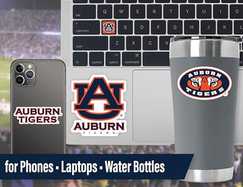 Image of Auburn Tigers Stickers & Decals for Car, Laptop & Phone 14 Pcs