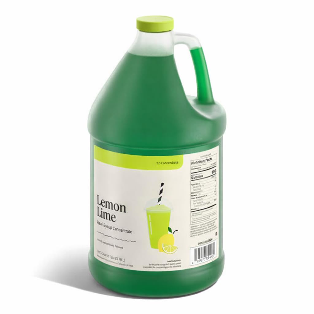 Blue Raspberry Slushy Mix 1 Gallon Concentrate – Frozen Drink Syrup for Slushie Machine, Granita Maker & Snow Cone Machine – 5:1 Commercial Beverage Mix – Shaved Ice Flavoring – 48 Servings – Gluten Free – Made in USA