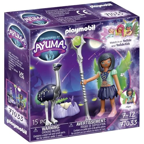 PLAYMOBIL Adventures of Ayuma 71033 Moon Fairy mit Seelentier, Inkl. Spielzeug-Fee mit beweglichen Feen-Flügeln, Fee-Spielzeug für Kinder ab 7 Jahren