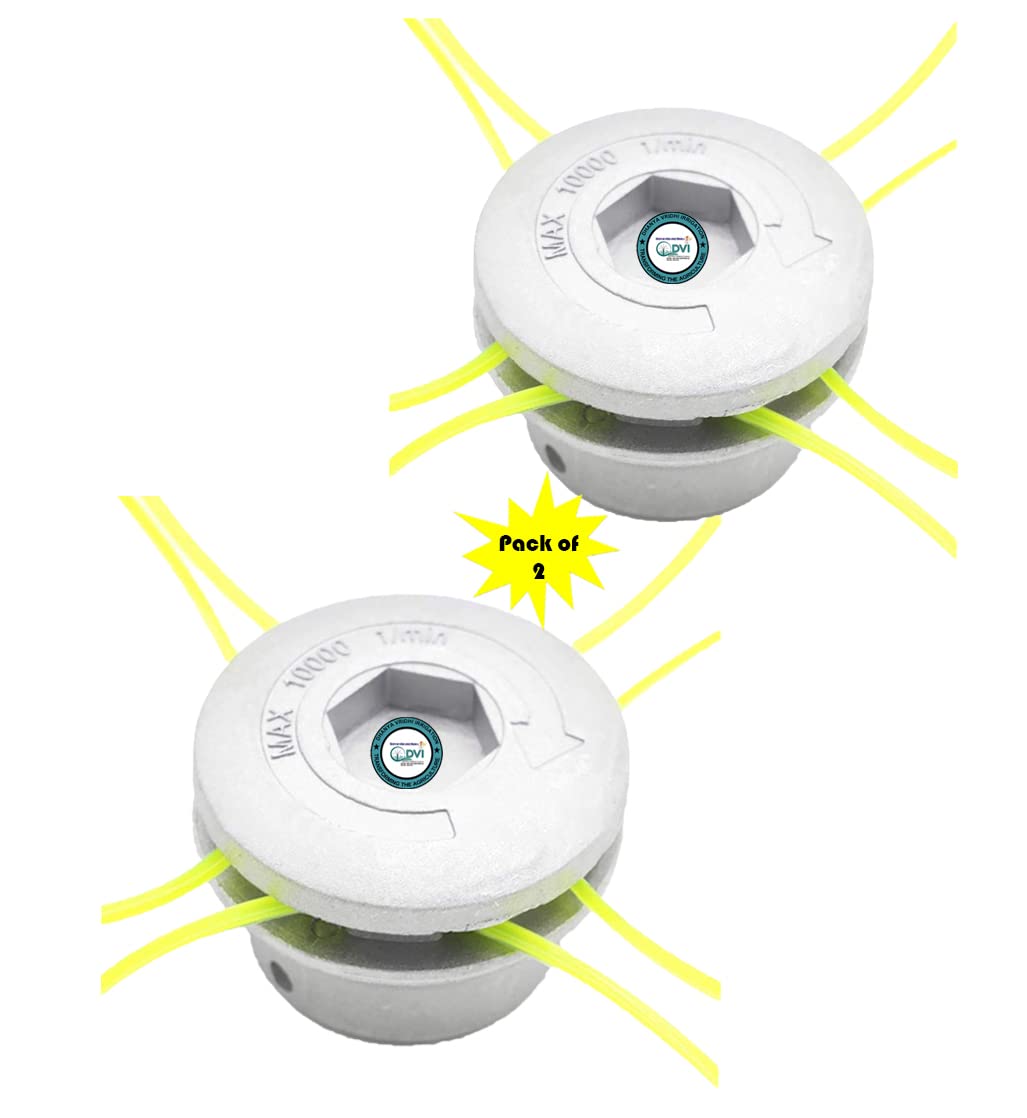 DVI Aluminium Grass Trimmer Head with 4 Lines Head FIT to All Types of Brush Cutters Used for Cutting Grass (Pack of 2) (B0B86F1C9L) Amazon Price History, Amazon Price Tracker