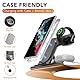 Aimtel 3 in 1 Wireless Charger [Faltbar & Nachtlicht] Kompatibel mit Ladestation Samsung, Induktive Ladestation für Galaxy Z Fold 7/Flip 7/FE/S25/S24, für Galaxy Watch Ultra 2025/Watch 8/7/Galaxy Buds