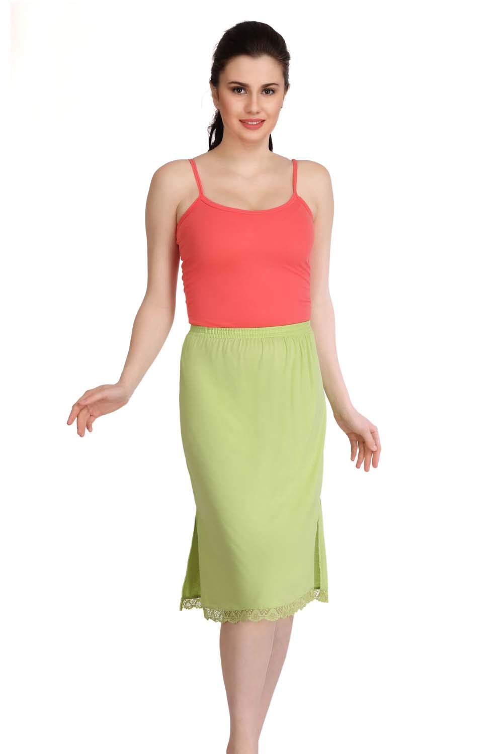 splash Cotton Rich Regular Skirt Slip for Women - Knee Length-picture-39