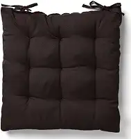 Almofada Assento Cadeira Futton Futon 40x40cm Cores Diversas 100% Poliéster (Marrom)