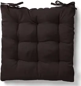 Almofada Assento Cadeira Futton Futon 40x40cm Cores Diversas 100% Poliéster (Marrom)