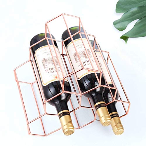 Soporte para botellas de metal 6 botellas 28x28.5x26cm miniatura 4