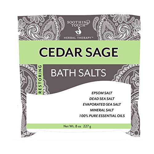Soothing Touch (240ml, Cedar Sage) - Bath Salts Pouch, Cedar Sage, 240ml