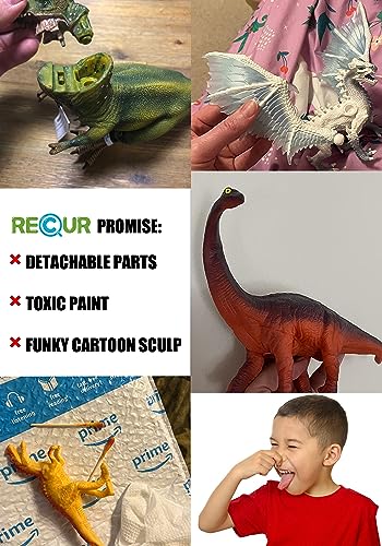 Recur Jumbo Brachiosaurus Toys Large 20.5 Jurassic World Toys Dinosaur Figure Toy Safe Odorless Hand-Painted Figurines For Kids Realistic Design Replica Ideal Collectors Gift Ages 3 + #TOP5