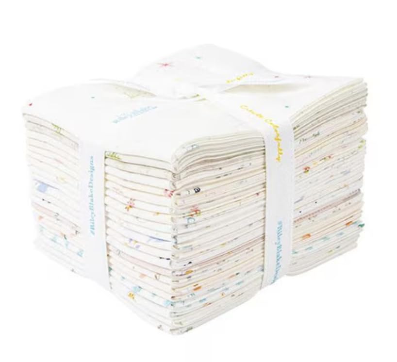 Riley Blake Hush Hush 4 Fat Quarter Bundle by Assorted RBD Designers, Perfect for Quilting, Apparel, DIY Crafting, and Home Decor.
