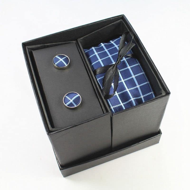 Set de corbata con gemelos y pañuelo para hombre miniatura 2