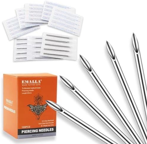 14G Piercing Needles 100pcs for Jewelry Piercing