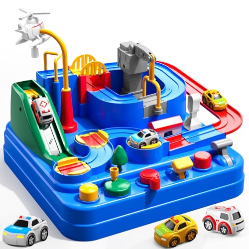 Temi QLE 1232-6 Boys Toys Car Track, Kids Race Track City Rescue Toy thumb #8