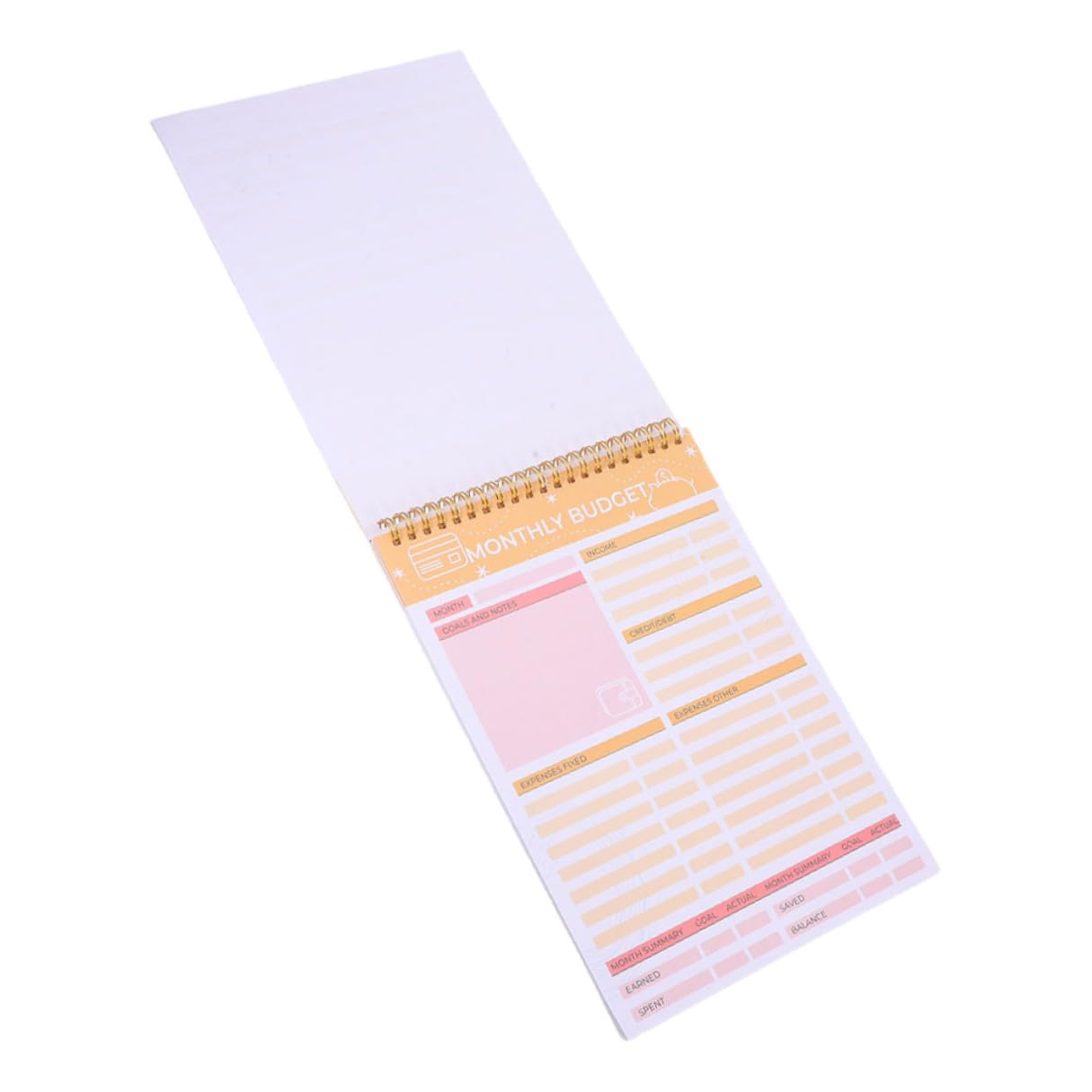 6 Pezzi Quaderni Spirale per Monitoraggio Spese Mensili e Bollette Carta Spessa Scrittura per Budget e Copertina Elegante e Resistente