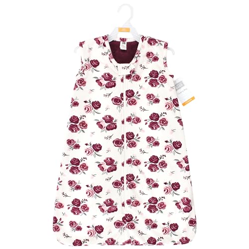 Image of Hudson Baby Infant Girls Long Sleeve Plush Faux Fur Sleeping Bag, Wearable Blanket