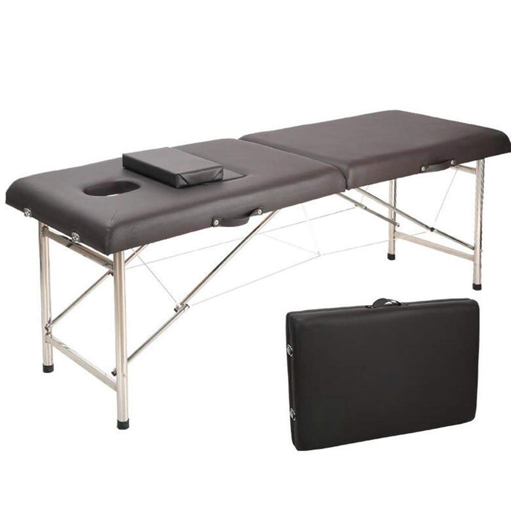 Lettini da Spa Lettino da Massaggio Pieghevole in Alluminio a 2 Sezioni Lettino da Spa Tavolo da Salone di Bellezza per Trattamento di Terapia Reiki