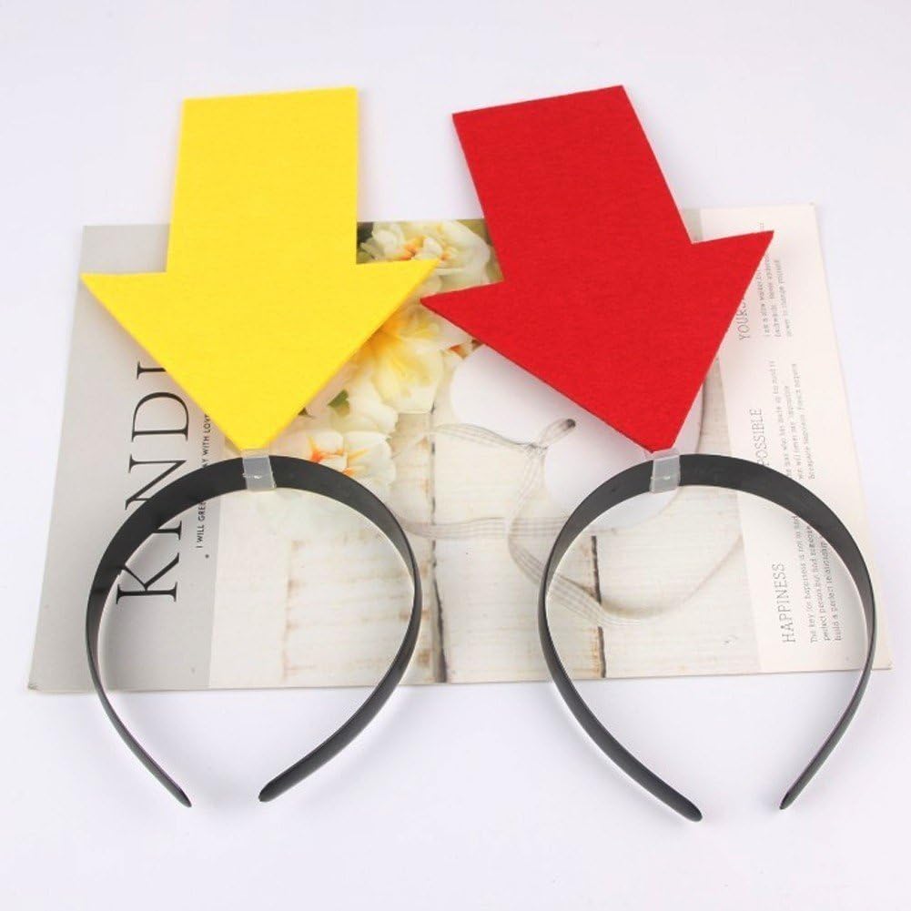 2 Pezzi a Forma di Freccia Fascia per Divertente Fascia per novità Cerchio per Puntelli per Copricapo di Halloween per Festival in Maschera