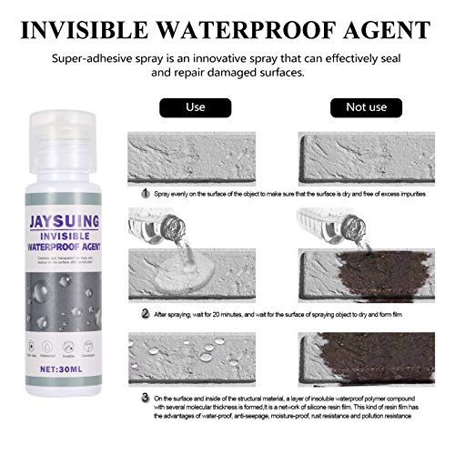 DOITOOL 3 peças de vedação de spray para reparo de vazamento, selante de espuma à prova d'água para